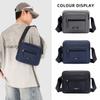 Nova Bolsa Transversal Masculina da Moda – Bolsa de Ombro de Nylon de Grande Capacidade com Múltiplos Bolsos para Trabalho e Viagem