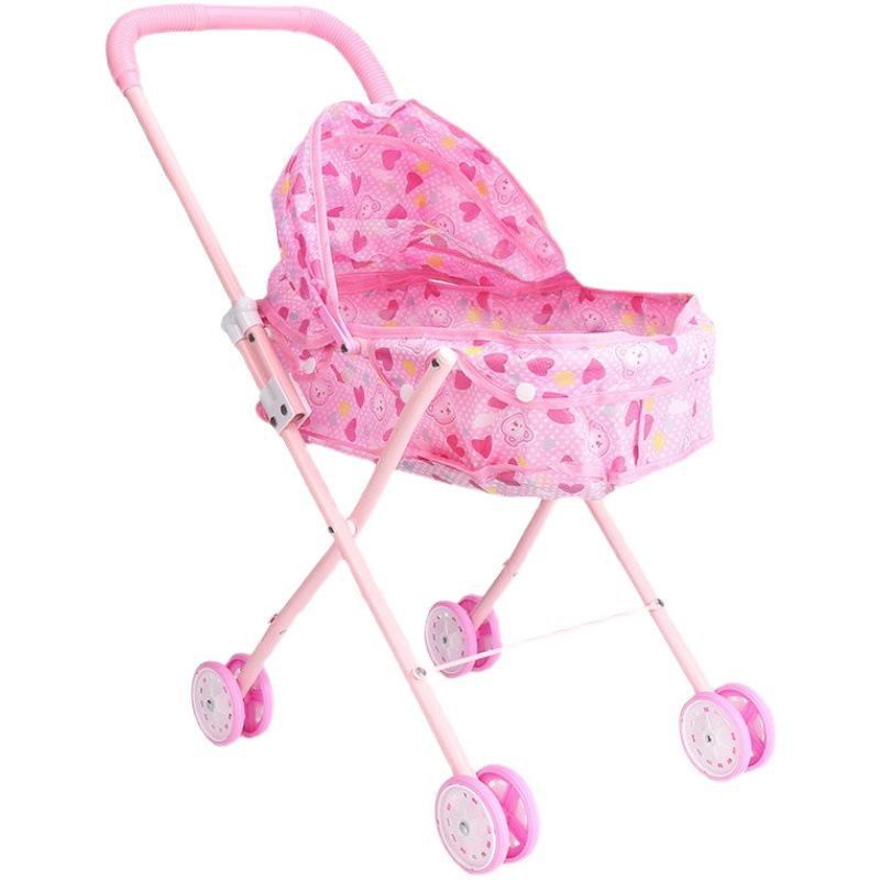 Kids' Dollhouse Play Area Lightweight Stroller with Doll