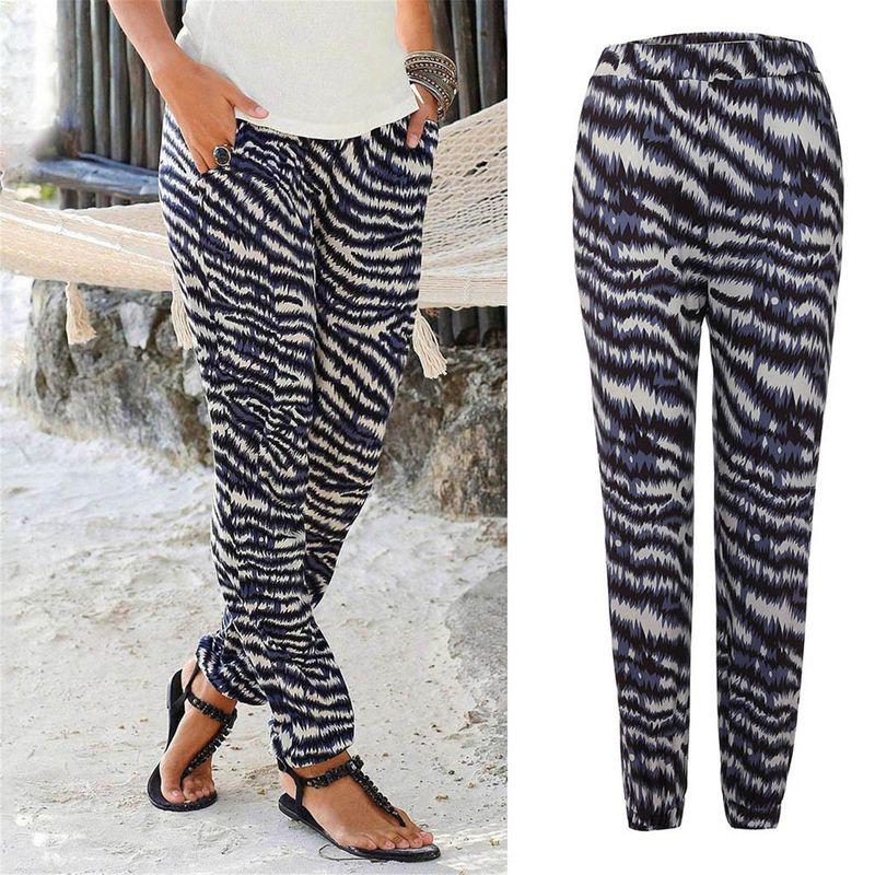 Women's European and American-Style Thin Mid-Waist Casual Pants