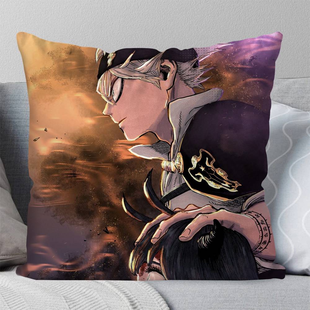 Asta Animation Black Clover Pillow Case Fashion Square Pillowcase Bedroom Sofa Room Ins Decoration Leisure