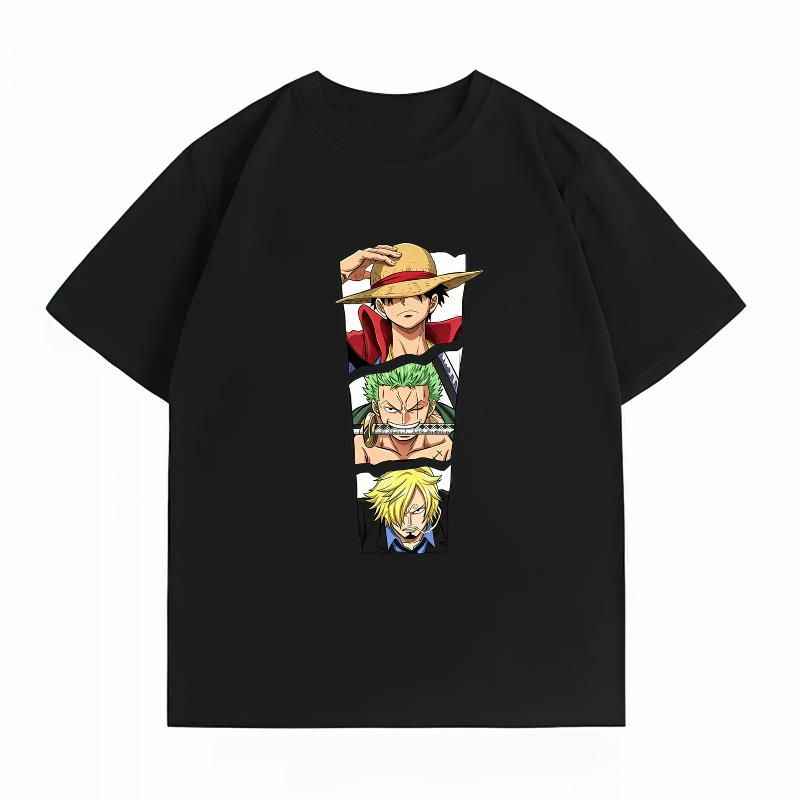 

Unisexs Clothing New 100 Cotton Summer TShirt Bandai One Piece Unisexs TShirt Monster Trio Print Casual Unisexs TShirt S
