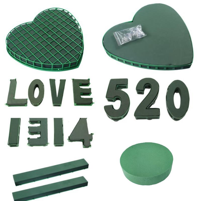 Diy Round Floral Foam Bricks Flowers Mud Green Florist Styrofoam Blocks Wedding Birthday Flower Arrangement Materials Supplies Premium Quality