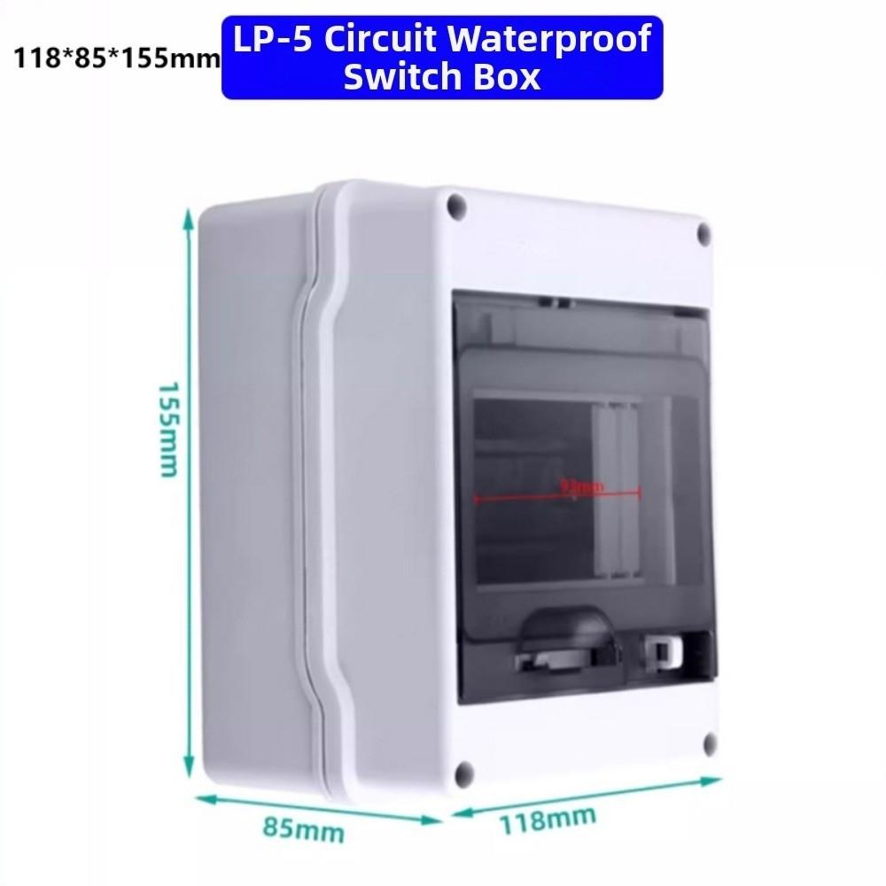 1/2/3/4/6/9/13/16 Ways Circuit Breaker Distribution Protection Box Indoor Wall Mount HT-5 Series Electric Transparent Cover Box