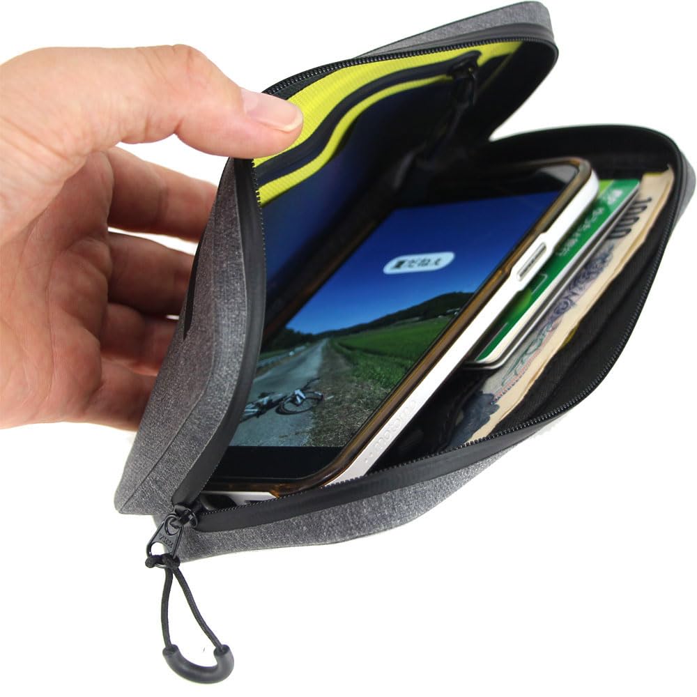 R250 Waterproof SmartRide Pouch Super DX2 Gray with Double Coin Small Purse,