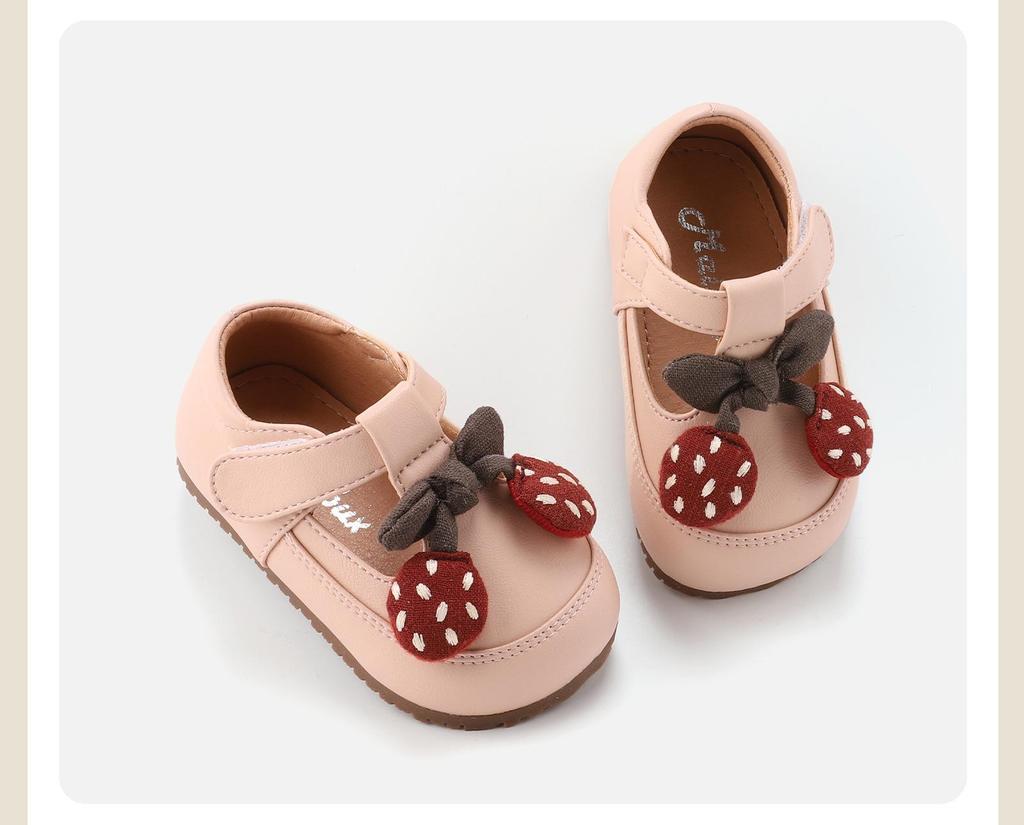 Frühling 2026 Lauflernschuhe Prinzessinnenschuhe: Süß, Leder mit weicher Sohle, rutschfest, koreanischer Stil.