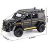 Model de mașină Benz G550 la scară 1/24 de jucărie, mașină de jucărie cu tragere înapoi cu sunet și lumină pentru copii, copii mici, băieți, fete, colecție de cadouri