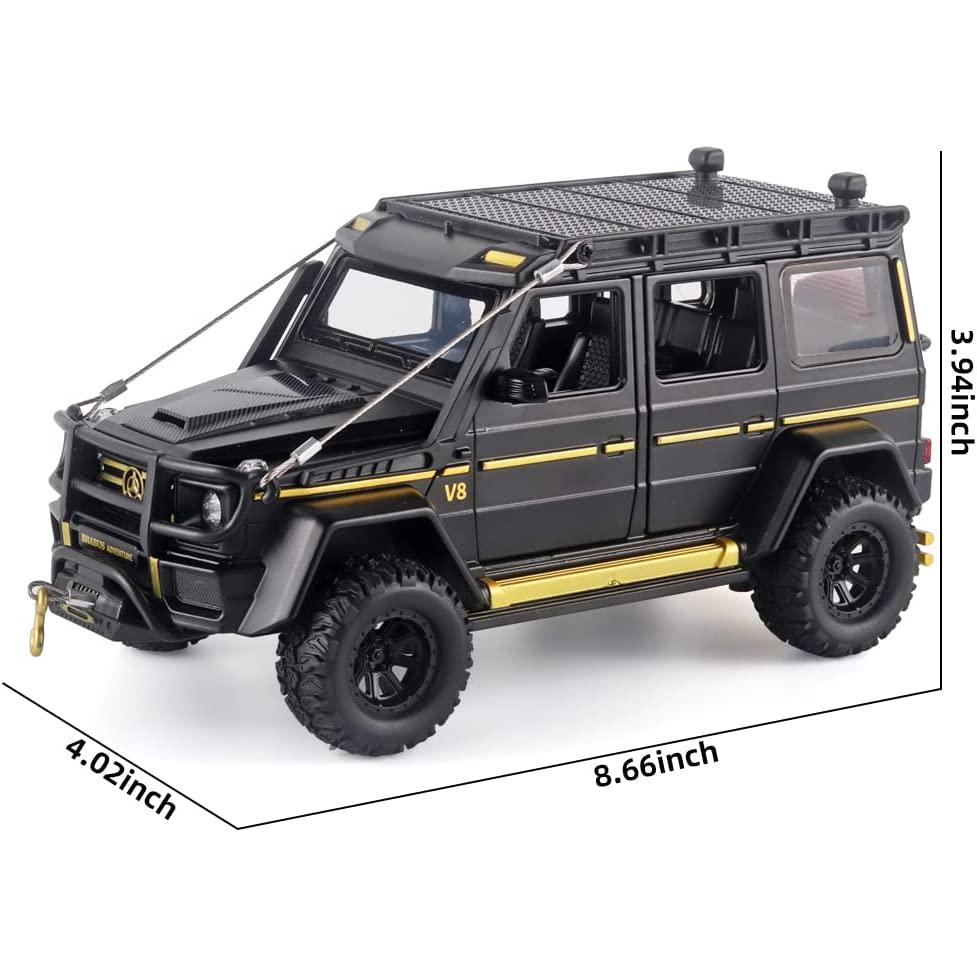 Model de mașină Benz G550 la scară 1/24 de jucărie, mașină de jucărie cu tragere înapoi cu sunet și lumină pentru copii, copii mici, băieți, fete, colecție de cadouri