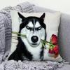 Popular Creative Dog Head Pillow Case Realistic Stereoscopic Cushion Cover For Sofa Bedhead Car Decoration