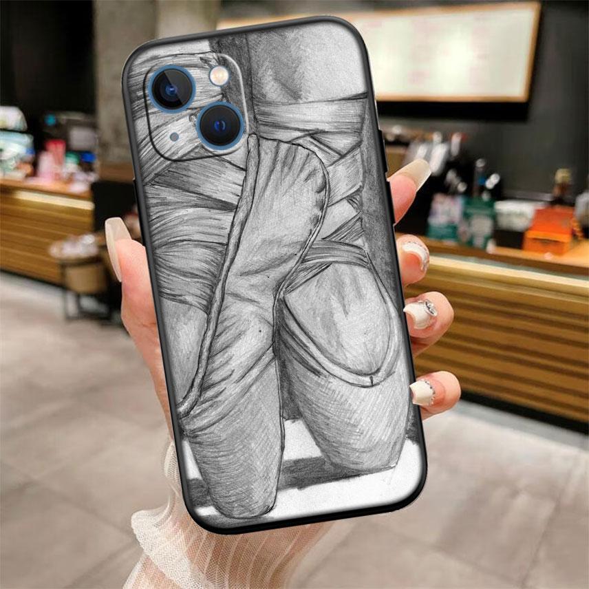 IK11 Scarpe da Punta da Balletto Ballerina Nuova Custodia per Telefono Guscio di Lusso per iPhone SE X XS XR 16E 17 11 Pro Max 8 7 6 6s Plus Air