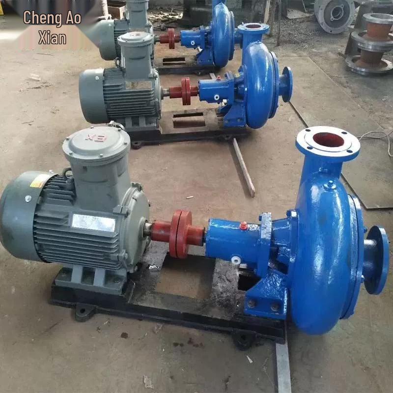 PW Horizontal Large Flow Sewage Pump - Self-Priming, Non-Clogging Cast Iron Design