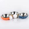Stainless Steel Pet Food Dispenser Bowls Hanging Design Pet Food Basin Pet Cage Bowl  Cat Dog