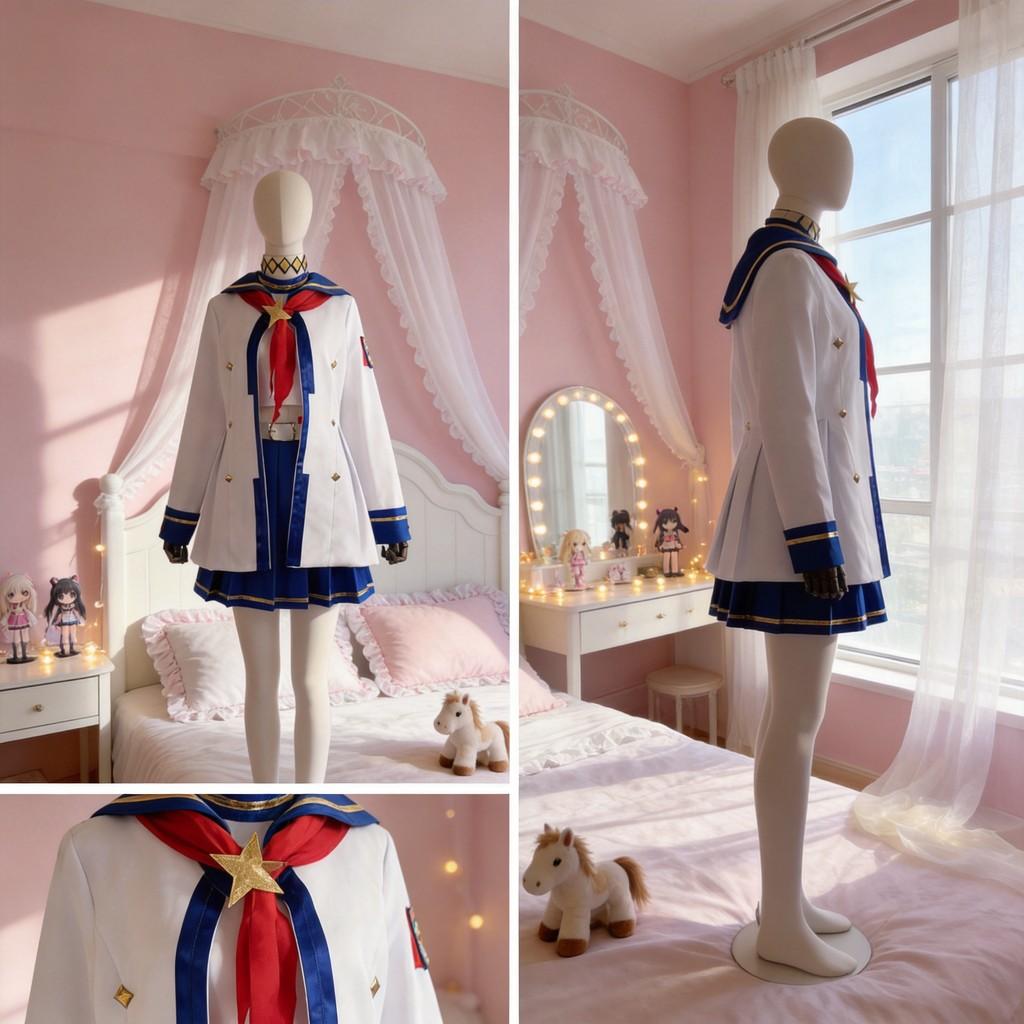 Pretty Derby Oguri Cap Cosplay Costume With Polyester Blend For Anime Role Play