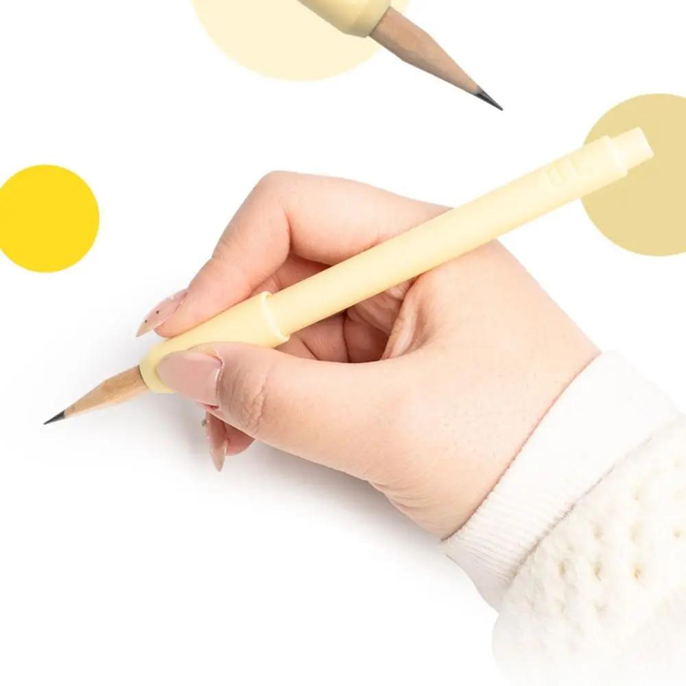 High Quality Plastic Pencil Extender Universal Adjustable Pencil Extension Holder Lightweight Pencil Lengthper For School Office