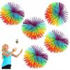 6810cm Colorful Rubber Wire Jugging Ball Toy - Kids Anti-Stress Stretchy Ball Children's Novelty Funny Rubber Toy For Kids