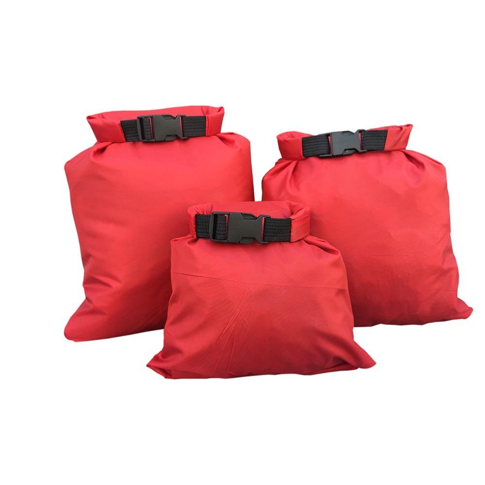 3pcs 1.5L 2.5L 3.5L Dry Bags Set Portable Dry Sacks Waterproof Dry Bags  for Rafting Boating Camping