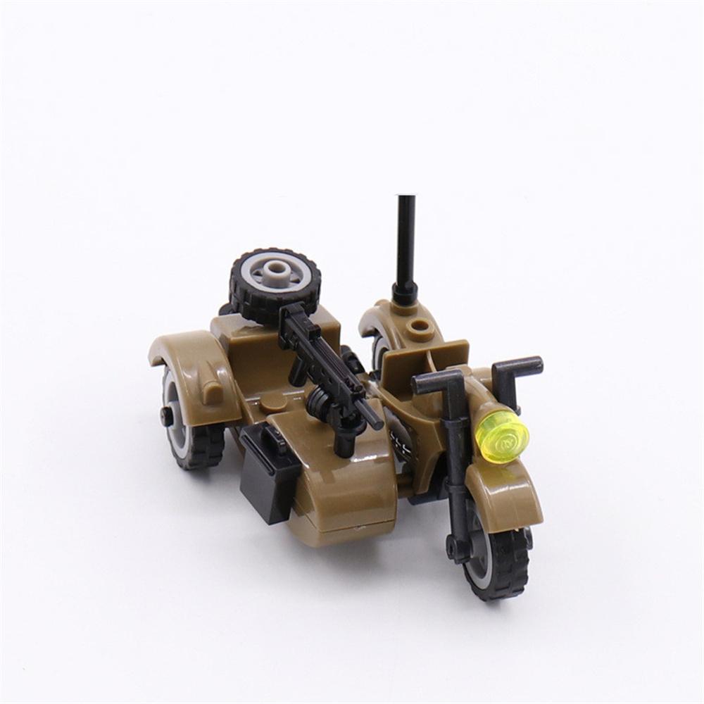 

Вторая мировая война Вторая мировая война Армия Военные Солдаты Мотоцикл Ракетная установка Пушка Фигурки Строительные блоки Кирпичики Детские игрушки