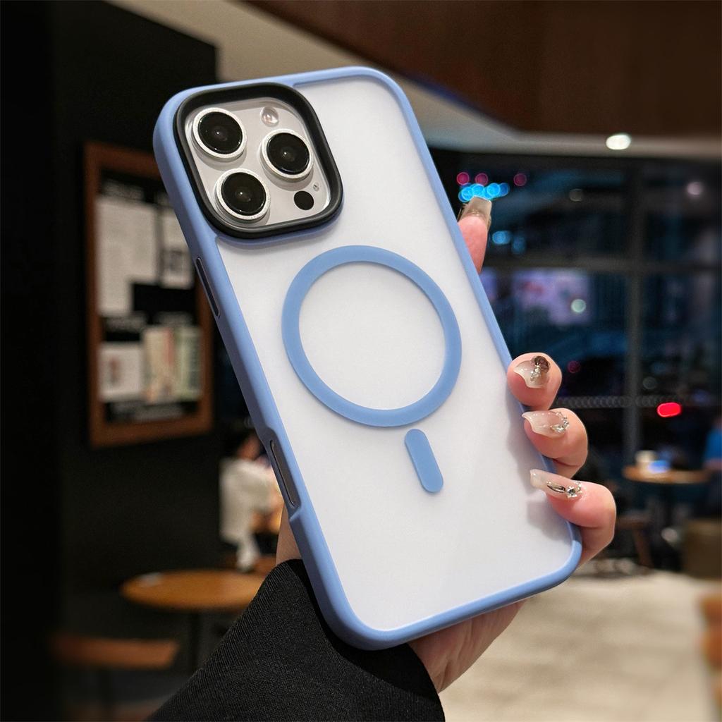 Applicable To Apple 16 Mobile Phone Case IPhone 15 ProMax Anti-fall Magsafe Magnetic Suction 13