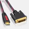 HDTV-compatible DVI Converter Cable HD4K Digital Video Cable Double Shielded For Home Entertainment