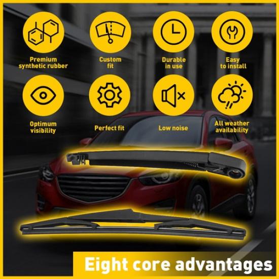 Rear Wiper Arm & Blade For Mazda CX5 2013-2016 Lexus RX330 RX350 RX400h 04-09