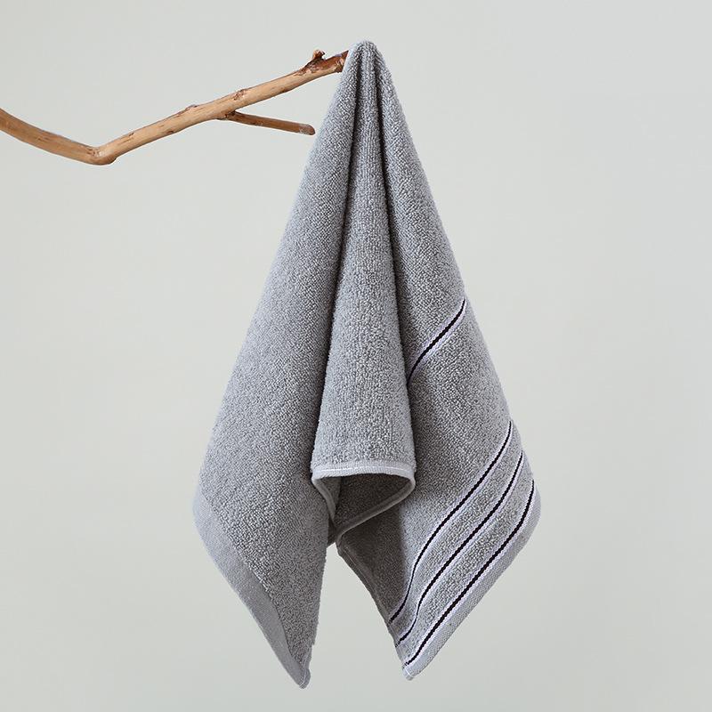 Mjuk, Absorberande Randig Tvättlapp för Ansiktet - Bomullsblandning för Hushållsbruk