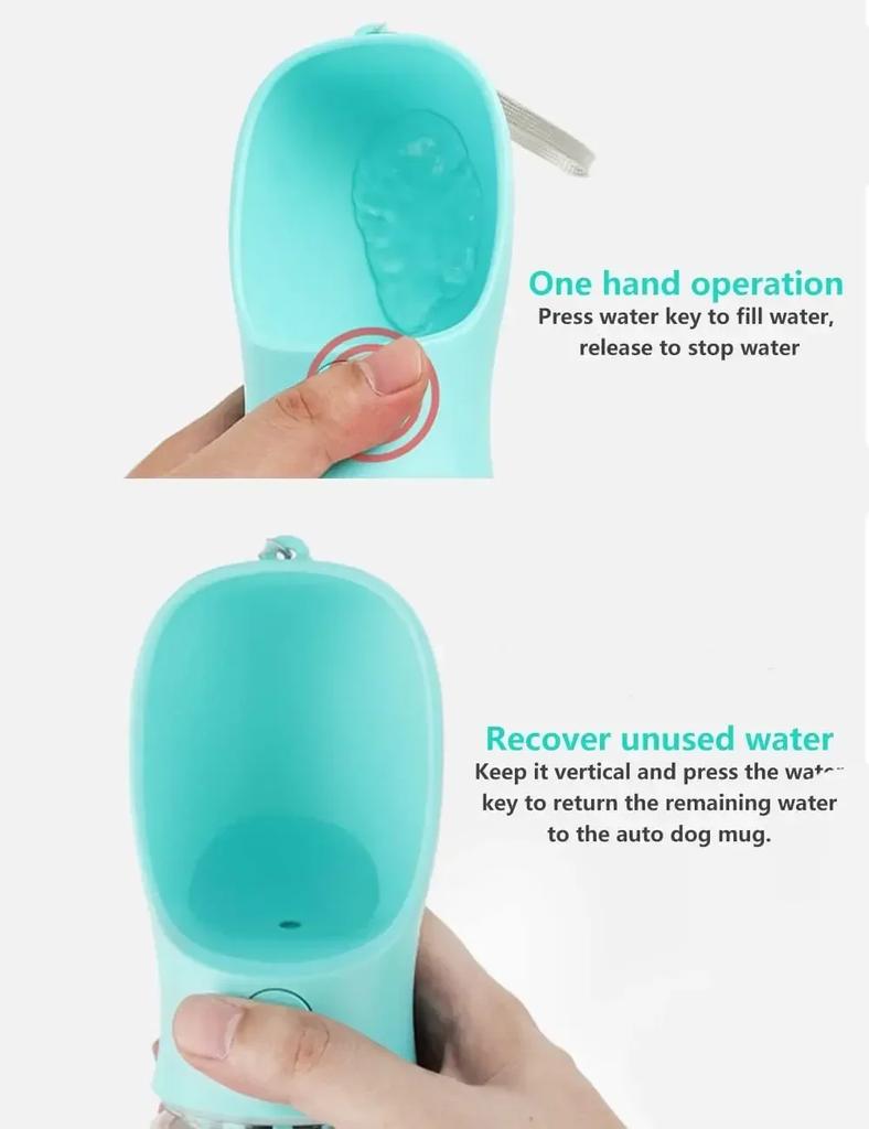 Portable Dog Water Bottle Tumbler Outdoor Travel Walking Leak-proof Dog Water Fountain Cat Water Fountain Dog Accessories
