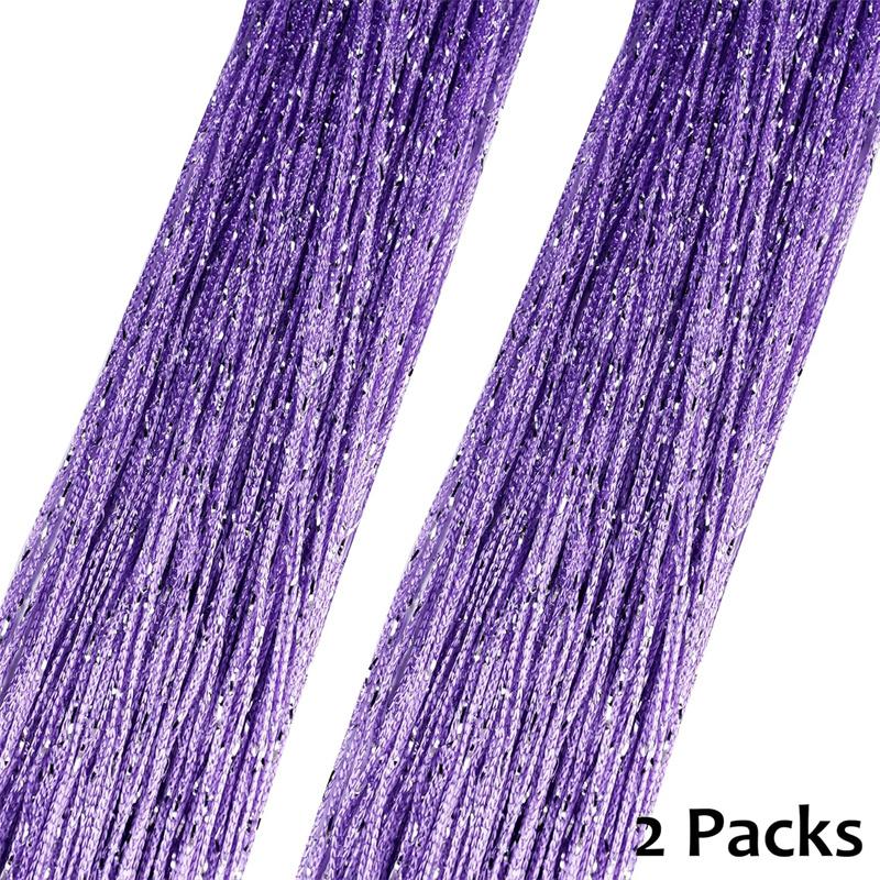 2er-Pack Glitzer-Fadenvorhänge 39x79 Zoll Fransenpaneele Raumteiler Fliegengitter für Heimdeko Tür Fenster Hochzeitsfeier Hotel Wohnzimmer Türöffnungen