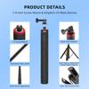 Selfie Stick Tripod W/ Extension Pole Extendable Travel Tripod Stand for Insta360 X5 Action 4/Pocket 3