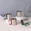2026 300ml Camping Travel 201 Stainless Steel Cup Carabiner Hook Handle Picnic Water Mug Outdoor Travel Hike Cup Portable Mug
