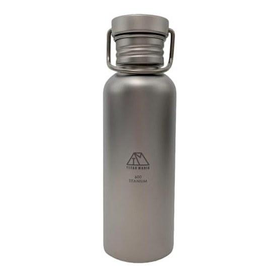 TITAN MANIA Bottle Mug Titanium 500ml 600ml 750ml Lightweight Direct Fire Drinking Wide Mouth Bicycle