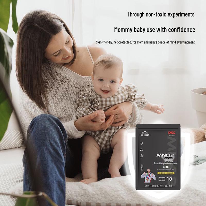 Active Manganese Formaldehyde Removal Tablets for New House, Car & Wardrobe - Odor Absorption & Decomposition
