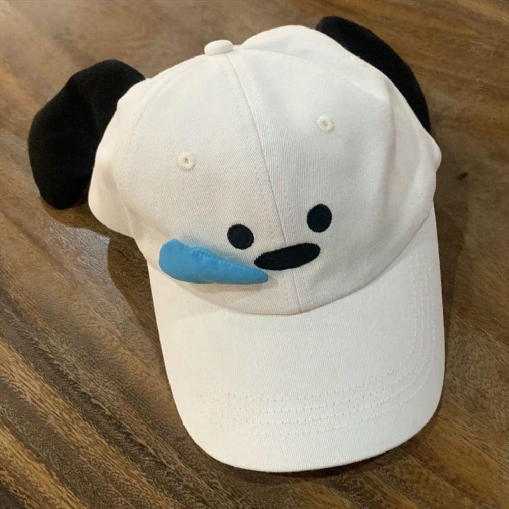 Runny Nose Cartoon Sun Hat Korean Style Peaked Cap Fashion Dog Baseball Cap  Outdoor