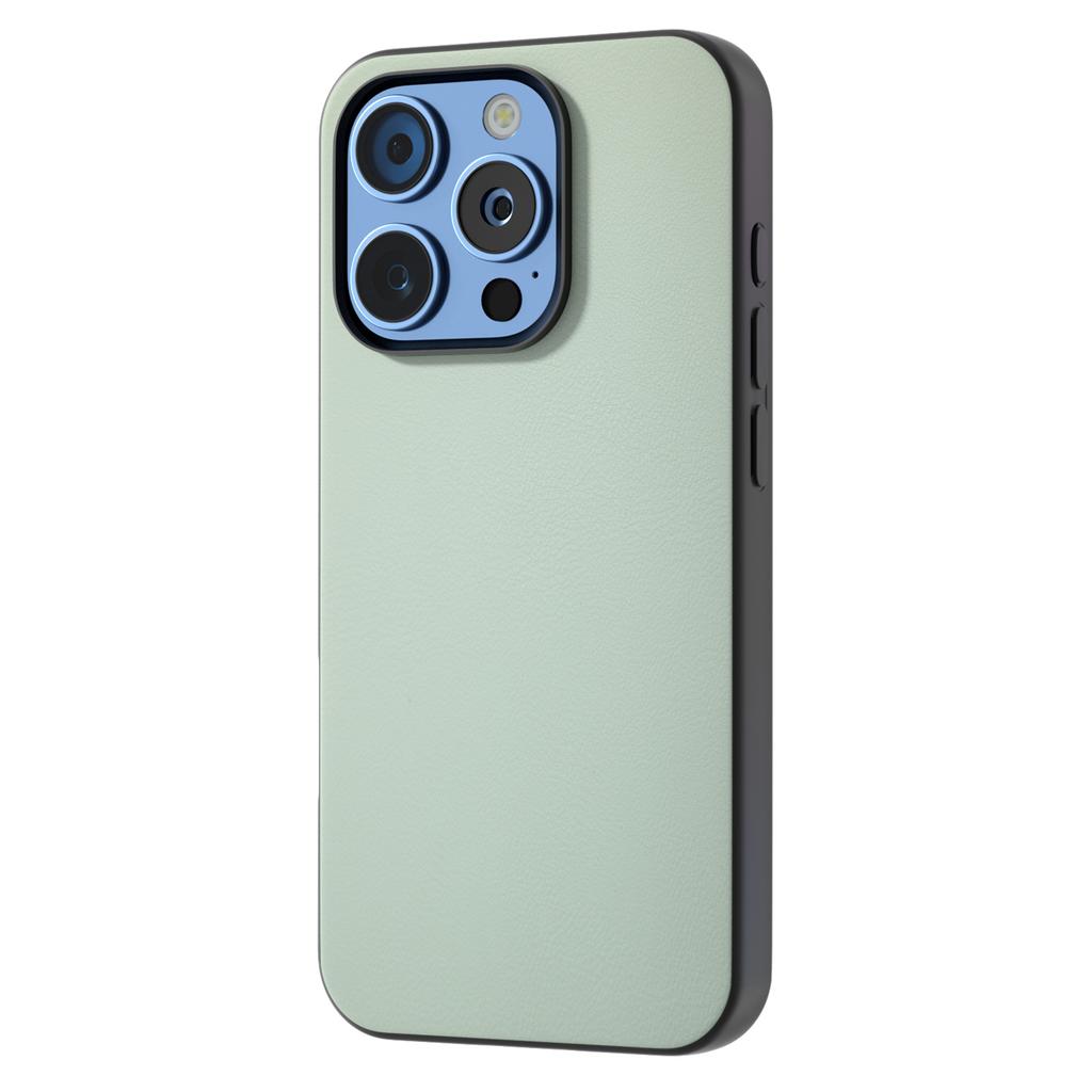 For iPhone 16 Pro Max Case PU Leather Coated TPU+PC Hybrid Phone Cover