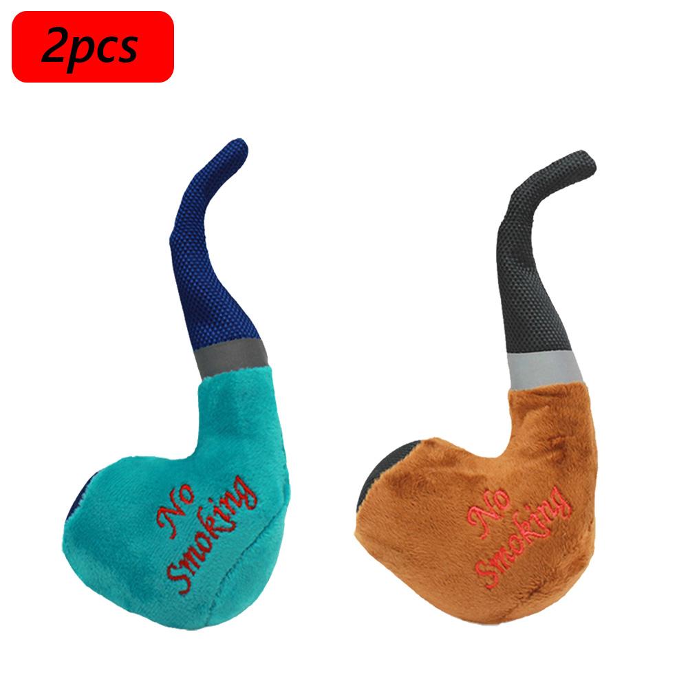 Plush Pipe Slippers Pet Stuffed Toys for Small Dogs Squeaky Puppy Dog Chew Toy Chihuahua Pug Clean Teeth Honden Speelgoed Pipe