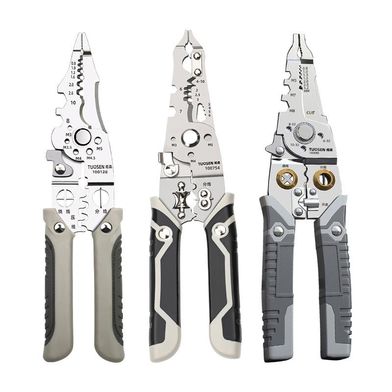Multifunctional Wire Stripper Tools Electrician Wire Splitter Wire Winding Pliers Crimping Pliers Electrician Repair Hand Tool