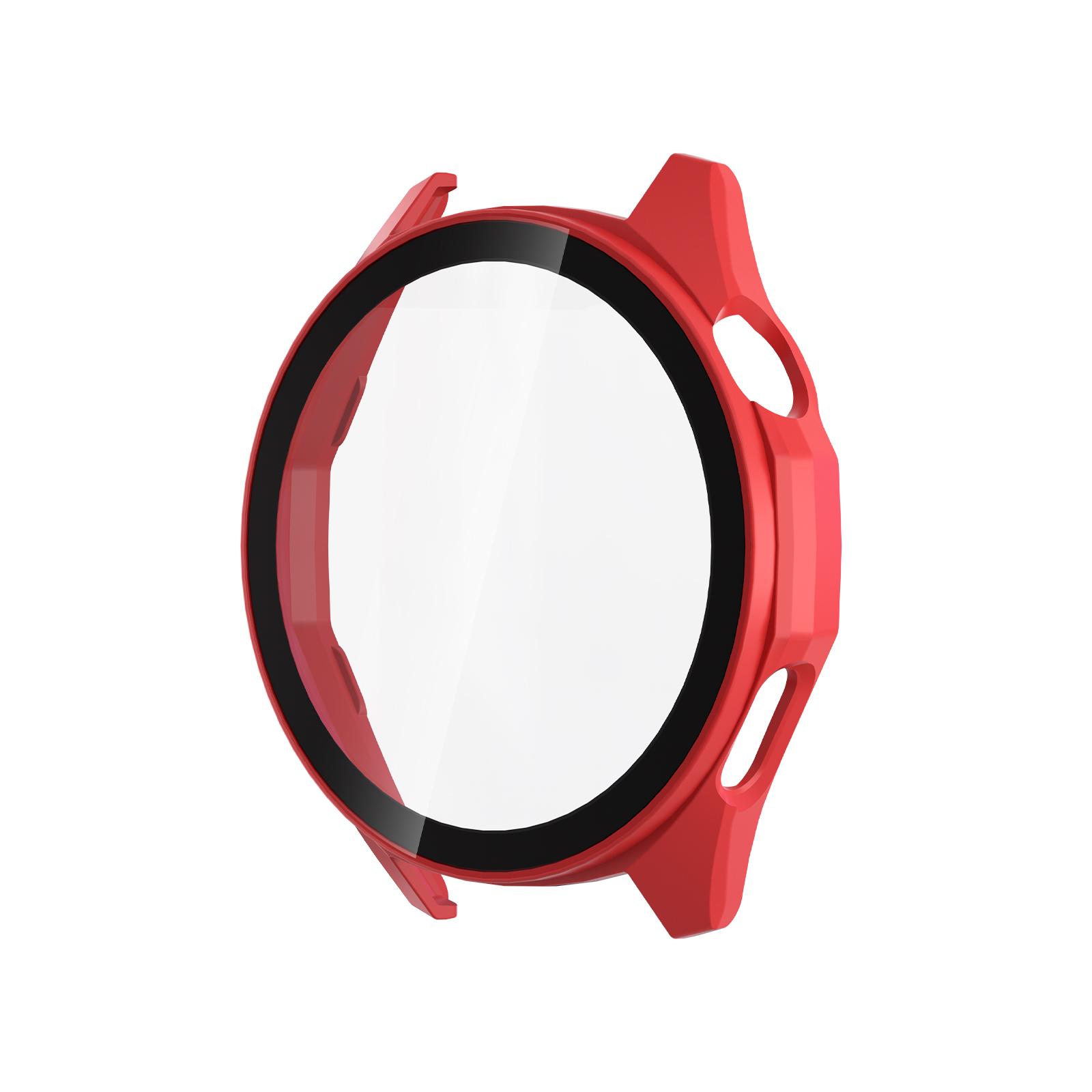 

For Huawei Watch GT 6 46mm Smartwatch PC Bumper Shell Anti Fall screen protector HUAWEI WATCH GT6 41mm Cover Tempered Glass+Case Huawei GT 6 46MM червоний