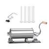 Stainless Steel Manual Sausage Stuffer for Home Use - Large Capacity