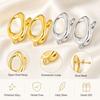 1 Pair Irregular Oval Hoop Earrings Nickel Free Oval Earrings New Jewelry Making  Daily Wear