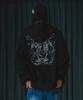 Alvinclo Burning Skull Oversized Zip-Up Hoodie Azh889 (3 Colors)