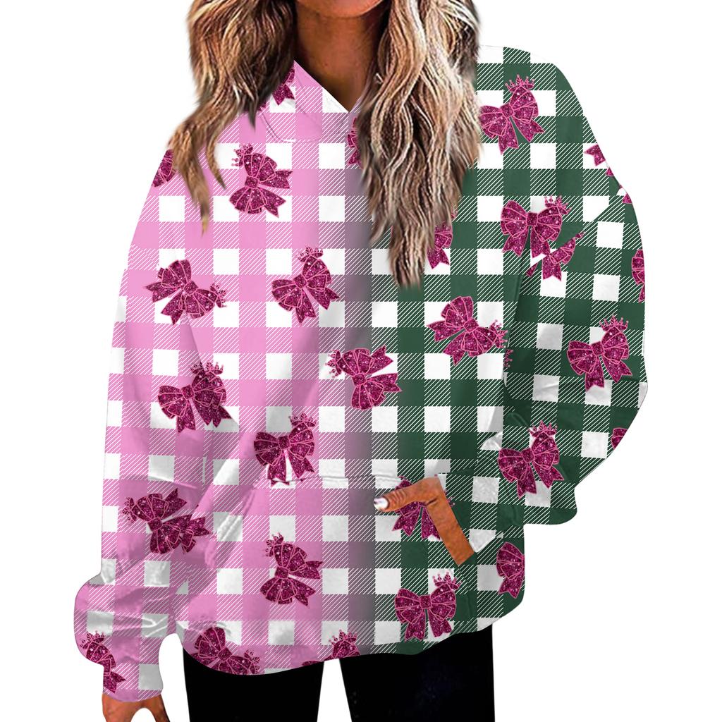 Women's Casual Fashion Witch Print Long-Sleeve Hooded Sweatshirt With Pockets