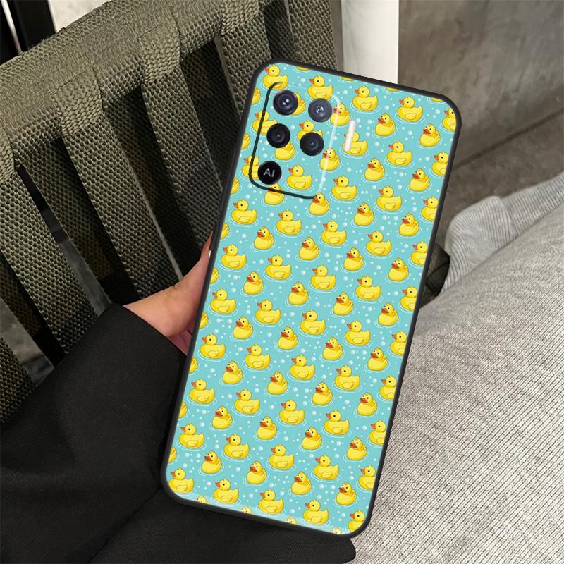 Yellow Duck Case For Oppo A38 A18 A58 A78 A98 A79 A40 A60 A80 A16 A76 A96 A15 A74 A94 A54 A77 A17 Cover
