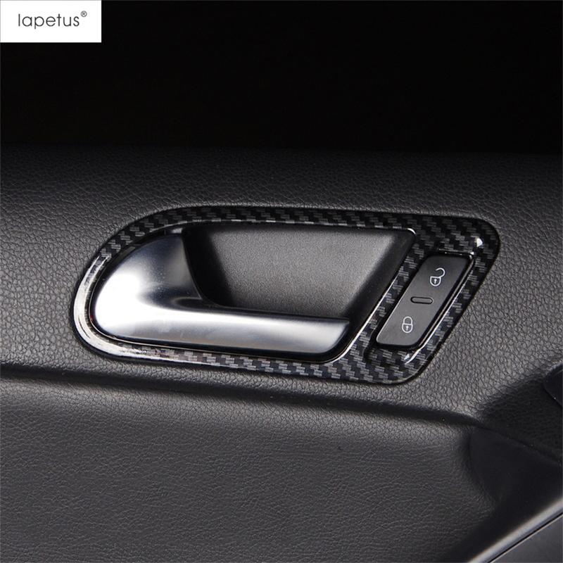 Car Inner Door Pull Doorknob Handle Hand-clasping Bowl Cover Trim Accessories Interior For Volkswagen VW Tiguan MK1 2008 - 2015