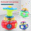 Colorful Luminous UFO Music Gyroscope Toy for Kids - Educational Rotating Light-Up Gift