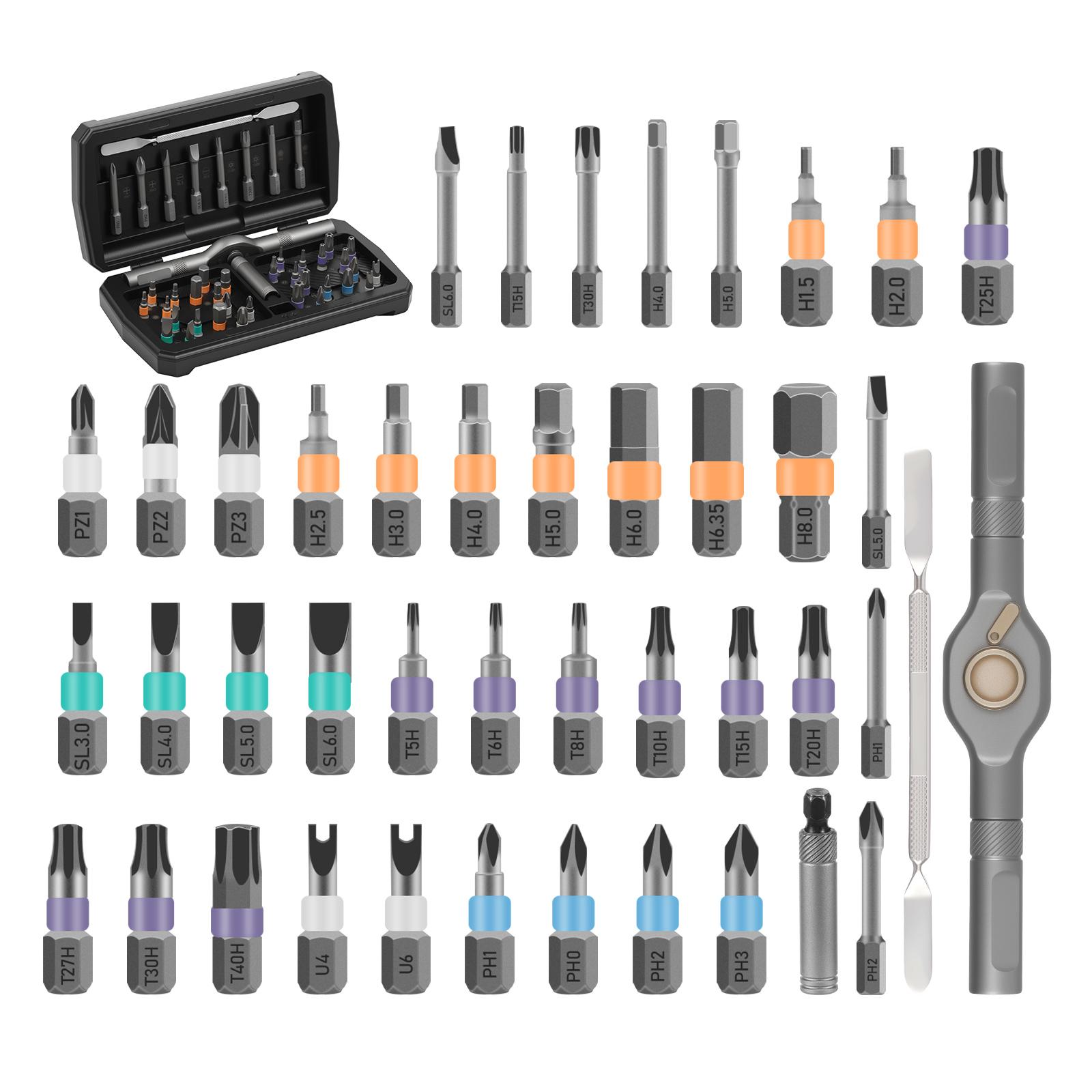 

Ratchet Screwdriver Set 43 in 1 Magnetic Screwdriver Repair Tool Set with Handle multi purpose Home Appliances repair tool