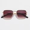 Square Sunglasses Rectangle Fashion Popular Men Women Shades Metal Sun Glasses For Female Male Traveling Eyeglasses UV400