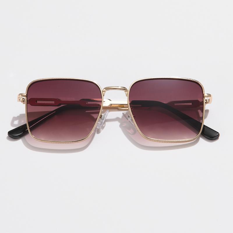 Square Sunglasses Rectangle Fashion Popular Men Women Shades Metal Sun Glasses For Female Male Traveling Eyeglasses UV400