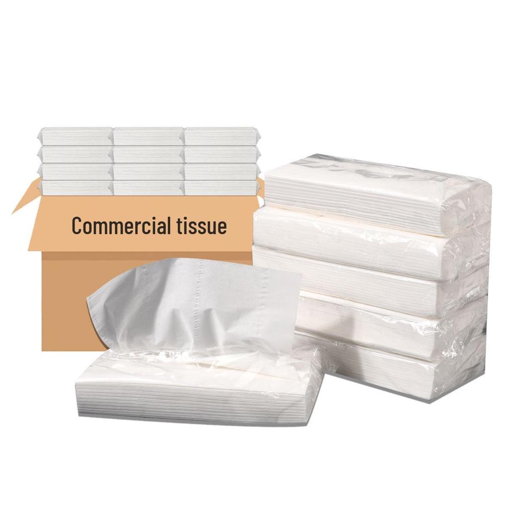 Dickes 100-Blatt Weißes Gesichtstuch für Restaurants, Hotels, Catering, KTV & Gästezimmer