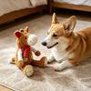 Pet Toy Cartoon Monkey Chicken Horse Design Anxiety Relief Pet Toy with Sound Design Bite-Resistant Interactive Plush Puppy