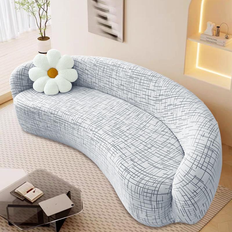 Формованный Чехол-Защита для Дивана Эластичный Полукруглый Изогнутый Чехол для Дивана Мягкие Листья Секционный Жаккардовый Чехол-Накидка для Дивана для Гостиной S-90-140cm