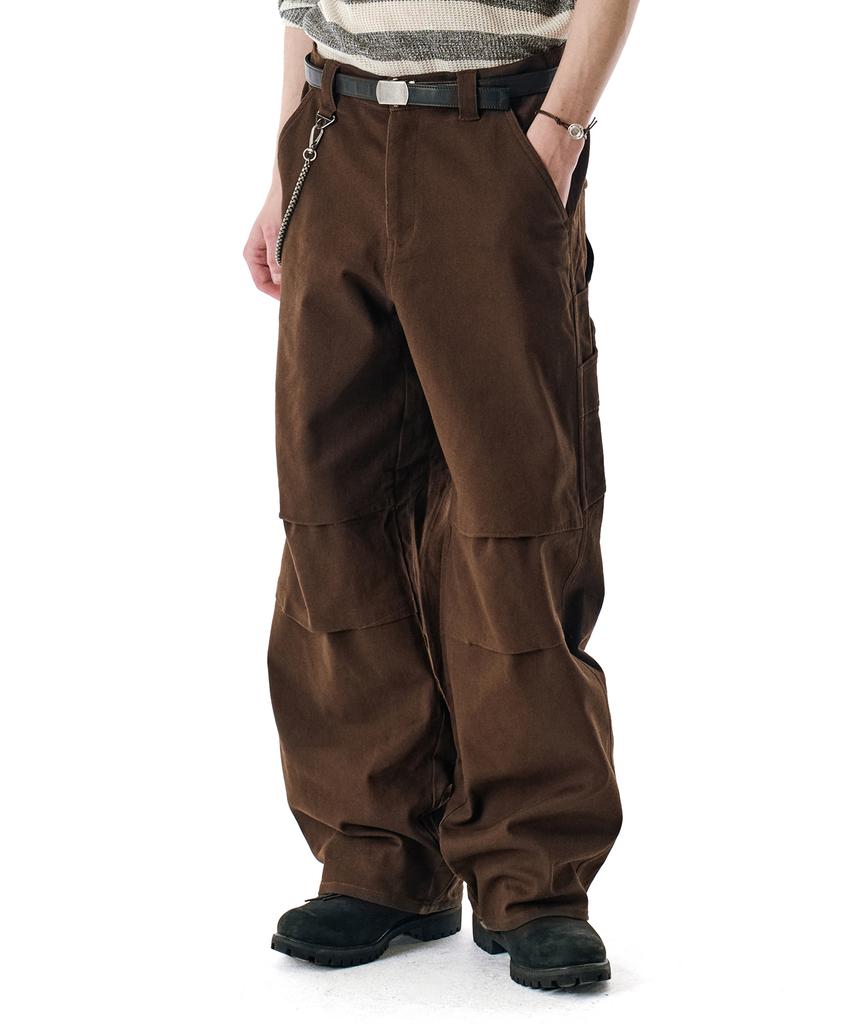 Sekeonmonollogeu Cotton Bolt Work Pants [Brown]_Sept081Brownsept069Brown