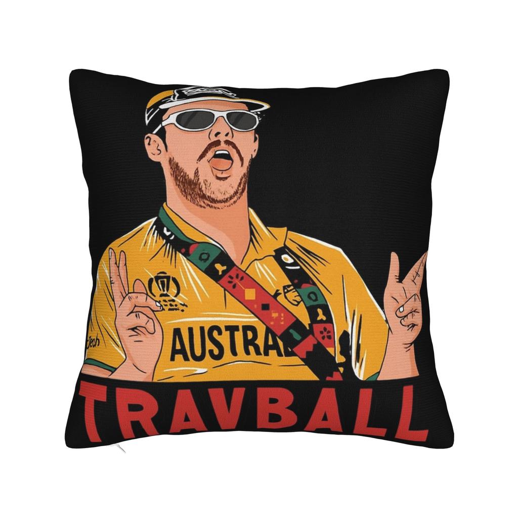 Travball Travis Head Kissenbezüge Merch Bedruckter Kissenbezug Deko Kissenhülle Schlafzimmer Mehrere Größen